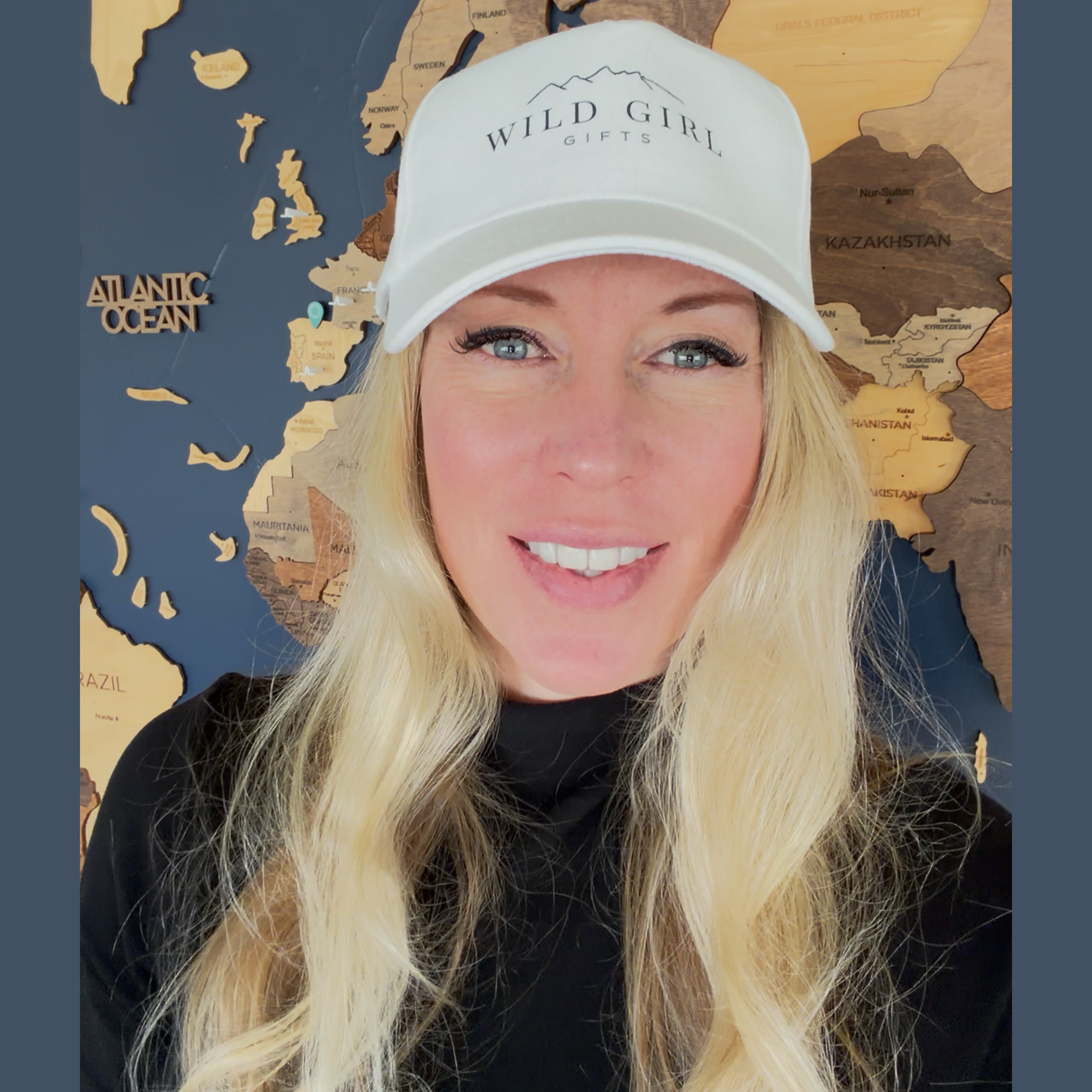 The Wild Girl wearing the Wild Girl Gifts Signature Hat